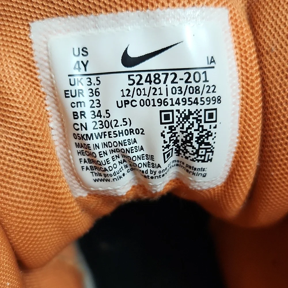 Nike ACG Woodside 2 High-top Orange Tan Lace-up Boots (Big Kids Size 4Y)